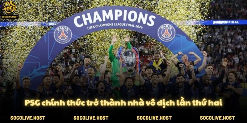 PSG chính thức trở thành nhà vô địch lần thứ hai